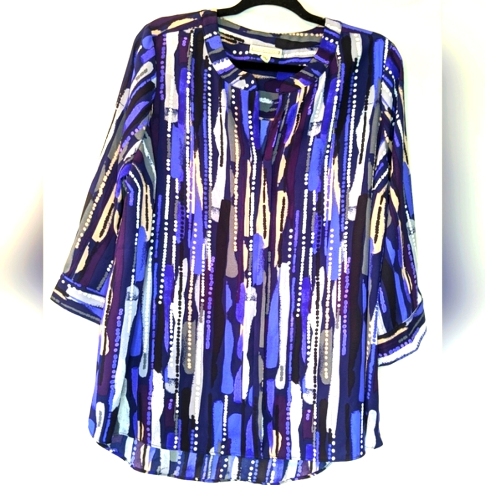 Dana Buchman Button Down Blouse, 0X
